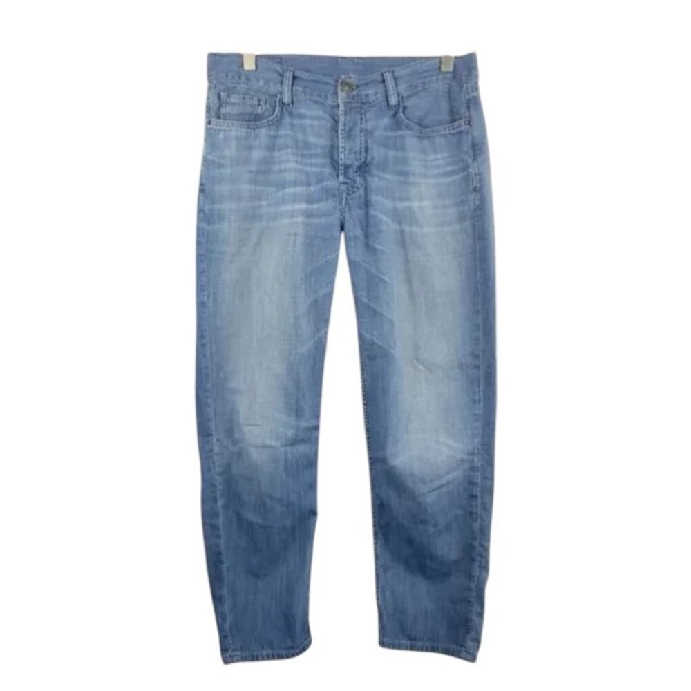 Allsaints Spitalfields Jack's Place Straight Leg Jeans Blue Size 27